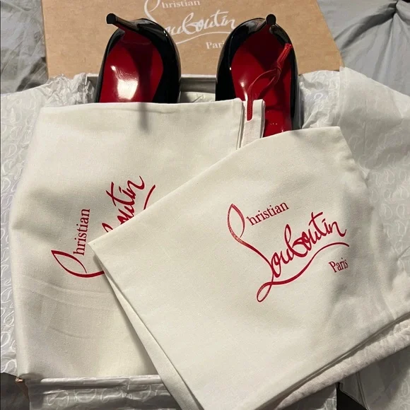 Christian Louboutin Black Heels Kate 85mm Patent Leather - Picture 6 of 6